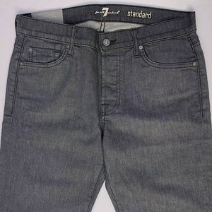 7 For All Mankind Men's Jeans Standard Grey Straight Fit - Sz 29